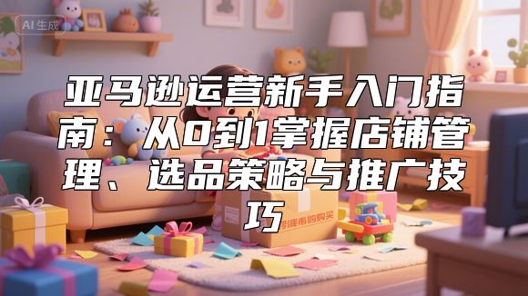 亚马逊运营新手入门指南：从0到1掌握店铺管理、选品策略与推广技巧