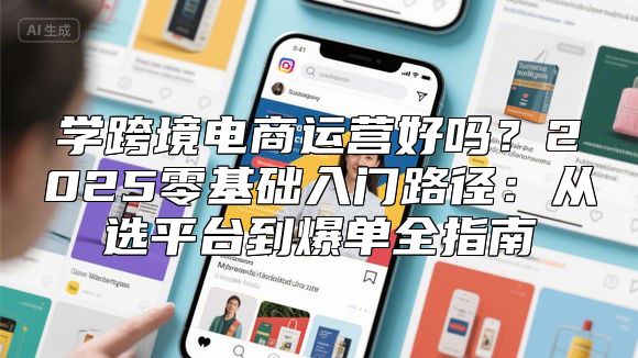 学跨境电商运营好吗？2025零基础入门路径：从选平台到爆单全指南