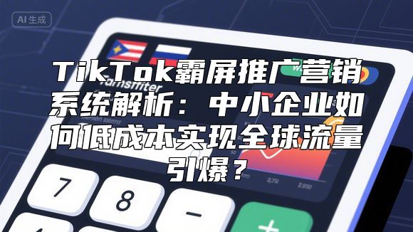 TikTok霸屏推广营销系统解析：中小企业如何低成本实现全球流量引爆？