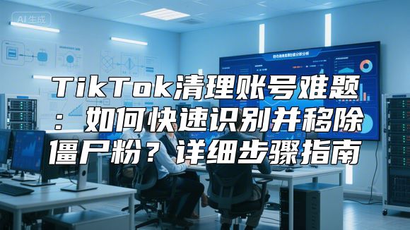 TikTok清理账号难题：如何快速识别并移除僵尸粉？详细步骤指南