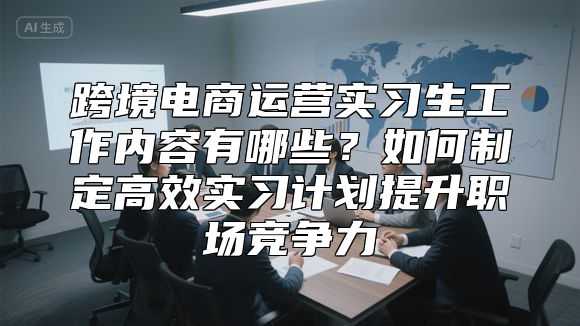 跨境电商运营实习生工作内容有哪些？如何制定高效实习计划提升职场竞争力