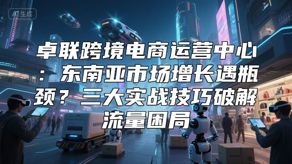 卓联跨境电商运营中心：东南亚市场增长遇瓶颈？三大实战技巧破解流量困局