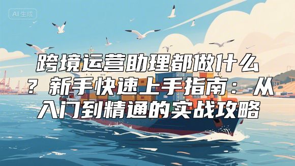 跨境运营助理都做什么？新手快速上手指南：从入门到精通的实战攻略