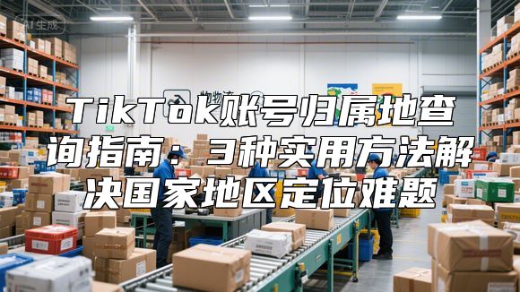 TikTok账号归属地查询指南：3种实用方法解决国家地区定位难题