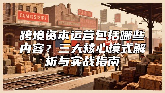 跨境资本运营包括哪些内容？三大核心模式解析与实战指南