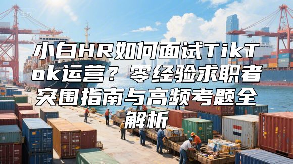 小白HR如何面试TikTok运营？零经验求职者突围指南与高频考题全解析
