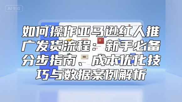 如何操作亚马逊红人推广发货流程：新手必备分步指南、成本优化技巧与数据案例解析