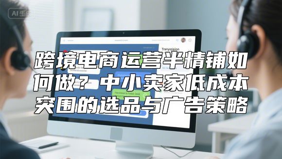 跨境电商运营半精铺如何做？中小卖家低成本突围的选品与广告策略