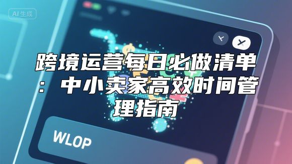 跨境运营每日必做清单：中小卖家高效时间管理指南