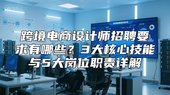 跨境电商设计师招聘要求有哪些？3大核心技能与5大岗位职责详解