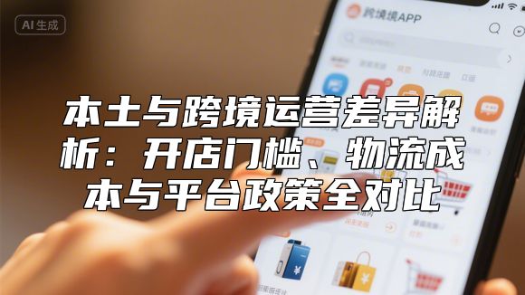 本土与跨境运营差异解析：开店门槛、物流成本与平台政策全对比