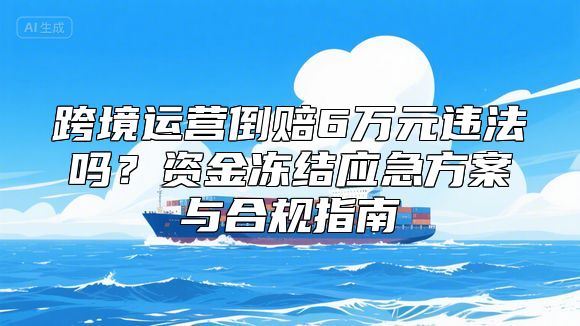 跨境运营倒赔6万元违法吗？资金冻结应急方案与合规指南