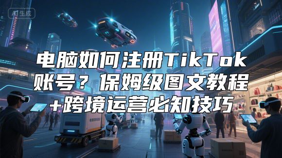 电脑如何注册TikTok账号？保姆级图文教程+跨境运营必知技巧