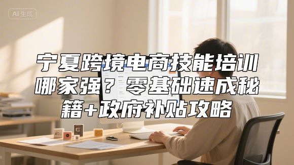宁夏跨境电商技能培训哪家强？零基础速成秘籍+政府补贴攻略