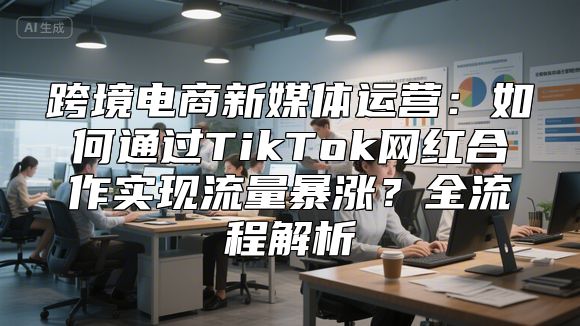 跨境电商新媒体运营：如何通过TikTok网红合作实现流量暴涨？全流程解析