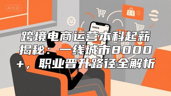 跨境电商运营本科起薪揭秘：一线城市8000+，职业晋升路径全解析