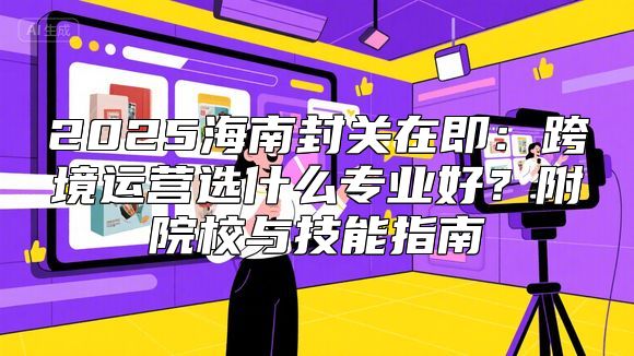 2025海南封关在即：跨境运营选什么专业好？附院校与技能指南