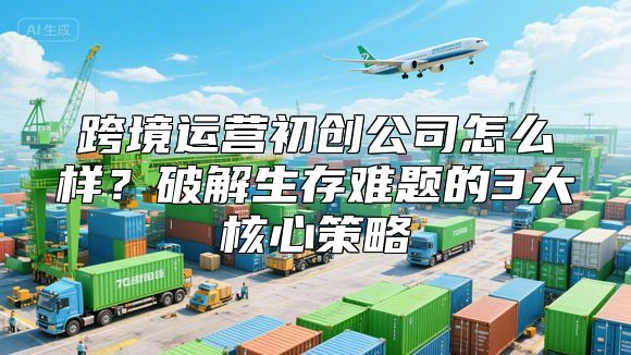 跨境运营初创公司怎么样？破解生存难题的3大核心策略