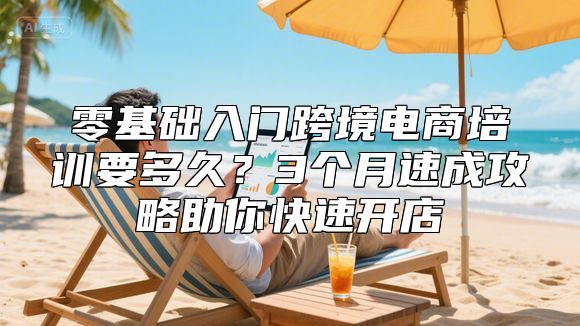 零基础入门跨境电商培训要多久？3个月速成攻略助你快速开店