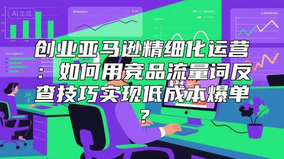 创业亚马逊精细化运营：如何用竞品流量词反查技巧实现低成本爆单？