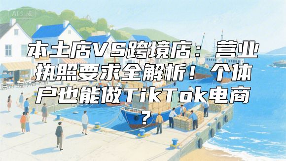 本土店VS跨境店：营业执照要求全解析！个体户也能做TikTok电商？