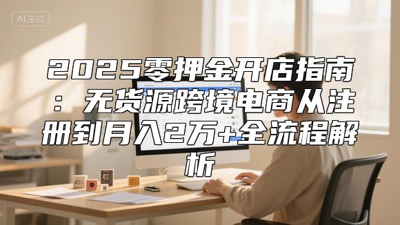 2025零押金开店指南：无货源跨境电商从注册到月入2万+全流程解析