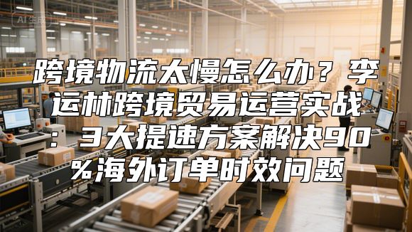 跨境物流太慢怎么办？李运林跨境贸易运营实战：3大提速方案解决90%海外订单时效问题