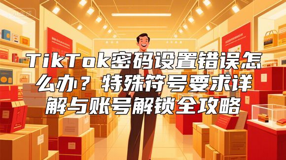 TikTok密码设置错误怎么办？特殊符号要求详解与账号解锁全攻略