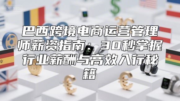 巴西跨境电商运营管理师薪资指南：30秒掌握行业薪酬与高效入行秘籍