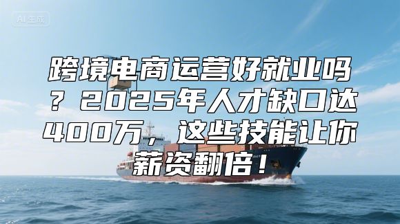 跨境电商运营好就业吗？2025年人才缺口达400万，这些技能让你薪资翻倍！