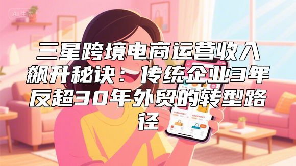 三星跨境电商运营收入飙升秘诀：传统企业3年反超30年外贸的转型路径