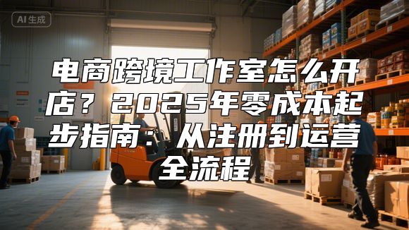电商跨境工作室怎么开店？2025年零成本起步指南：从注册到运营全流程
