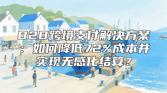 B2B跨境支付解决方案：如何降低72%成本并实现无感化结算？