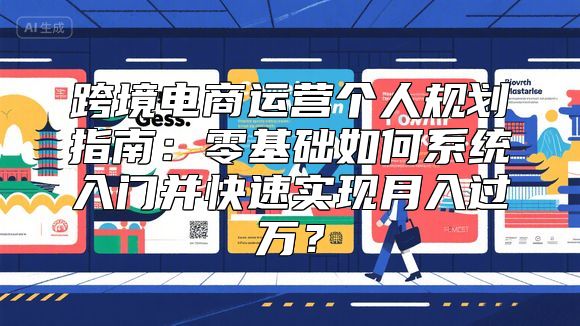 跨境电商运营个人规划指南：零基础如何系统入门并快速实现月入过万？