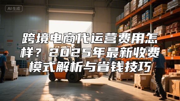 跨境电商代运营费用怎样？2025年最新收费模式解析与省钱技巧
