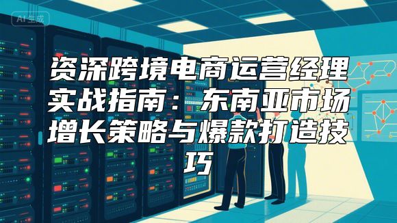 资深跨境电商运营经理实战指南：东南亚市场增长策略与爆款打造技巧