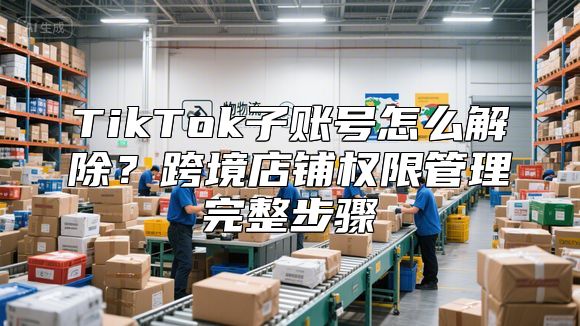TikTok子账号怎么解除？跨境店铺权限管理完整步骤