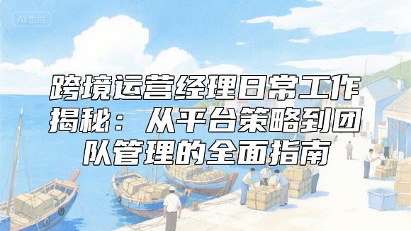 跨境运营经理日常工作揭秘：从平台策略到团队管理的全面指南