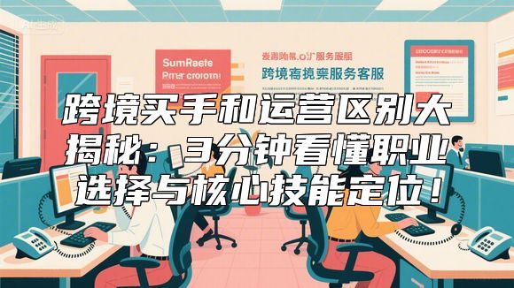 跨境买手和运营区别大揭秘：3分钟看懂职业选择与核心技能定位！