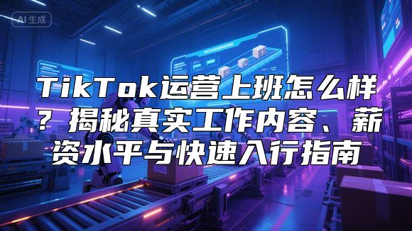 TikTok运营上班怎么样？揭秘真实工作内容、薪资水平与快速入行指南