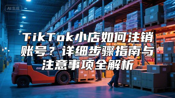 TikTok小店如何注销账号？详细步骤指南与注意事项全解析
