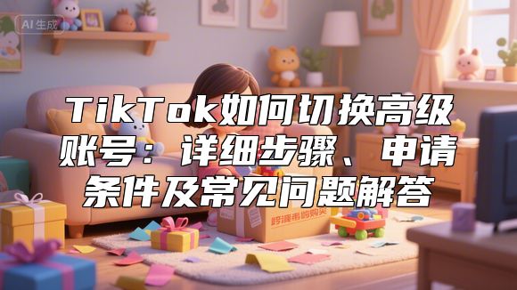 TikTok如何切换高级账号：详细步骤、申请条件及常见问题解答