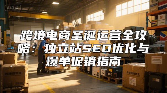 跨境电商圣诞运营全攻略：独立站SEO优化与爆单促销指南