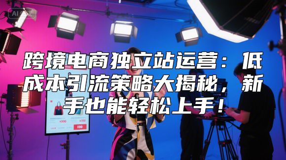 跨境电商独立站运营：低成本引流策略大揭秘，新手也能轻松上手！