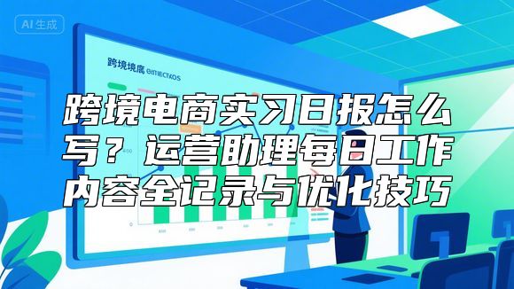 跨境电商实习日报怎么写？运营助理每日工作内容全记录与优化技巧