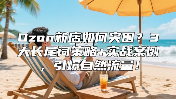 Ozon新店如何突围？3大长尾词策略+实战案例，引爆自然流量！