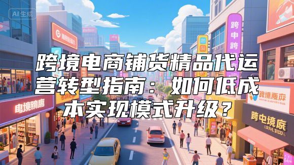 跨境电商铺货精品代运营转型指南：如何低成本实现模式升级？