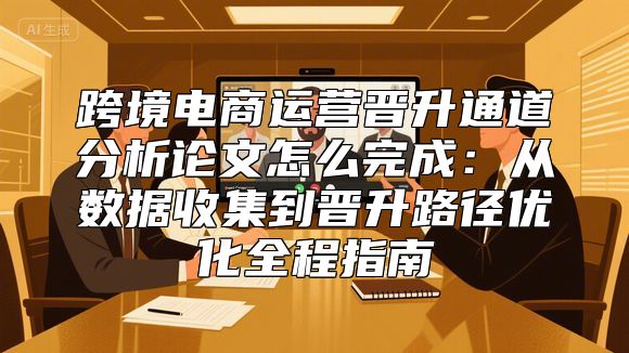 跨境电商运营晋升通道分析论文怎么完成：从数据收集到晋升路径优化全程指南