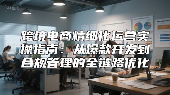 跨境电商精细化运营实操指南：从爆款开发到合规管理的全链路优化
