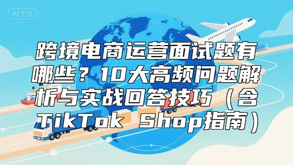 跨境电商运营面试题有哪些？10大高频问题解析与实战回答技巧（含TikTok Shop指南）